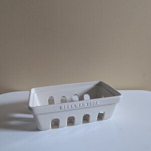 BEEKMAN 1802 CERAMIC FRUIT BASKET CADDY BOX